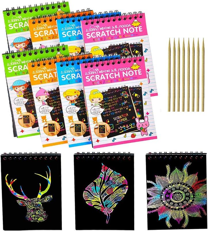 10 Books Scratch Note Pad Scratch Book Scratch Arts and Crafts ...