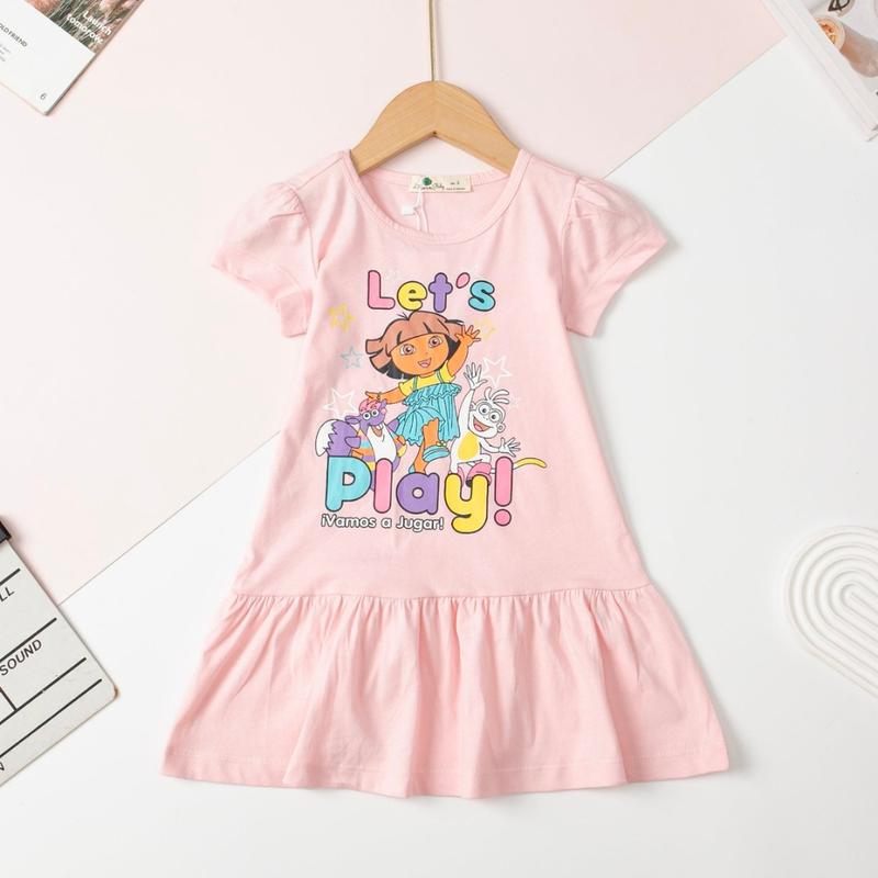 Váy đầm bé gái size 2-10 tuổi, đầm cotton cho bé gái, váy đầm cotton trẻ em  chất cotton mềm mát - TUỆ MINH 5
