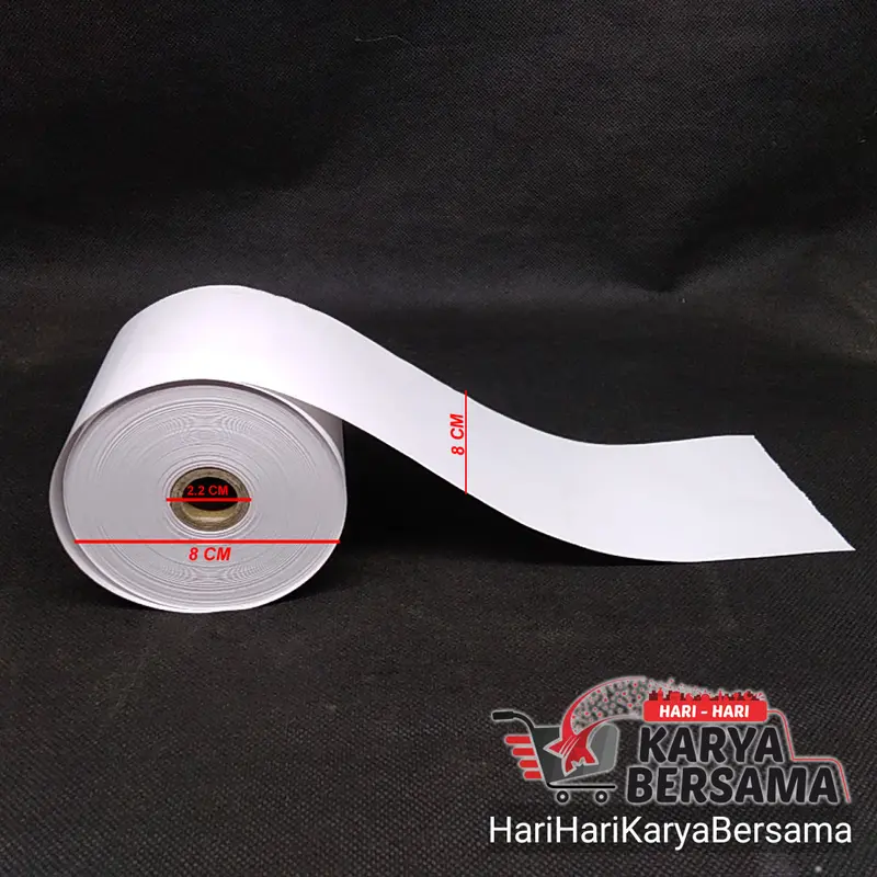 DOUBLE "F" KERTAS STRUK KASIR THERMAL PAPER ROLL 80MM X 80MM 1