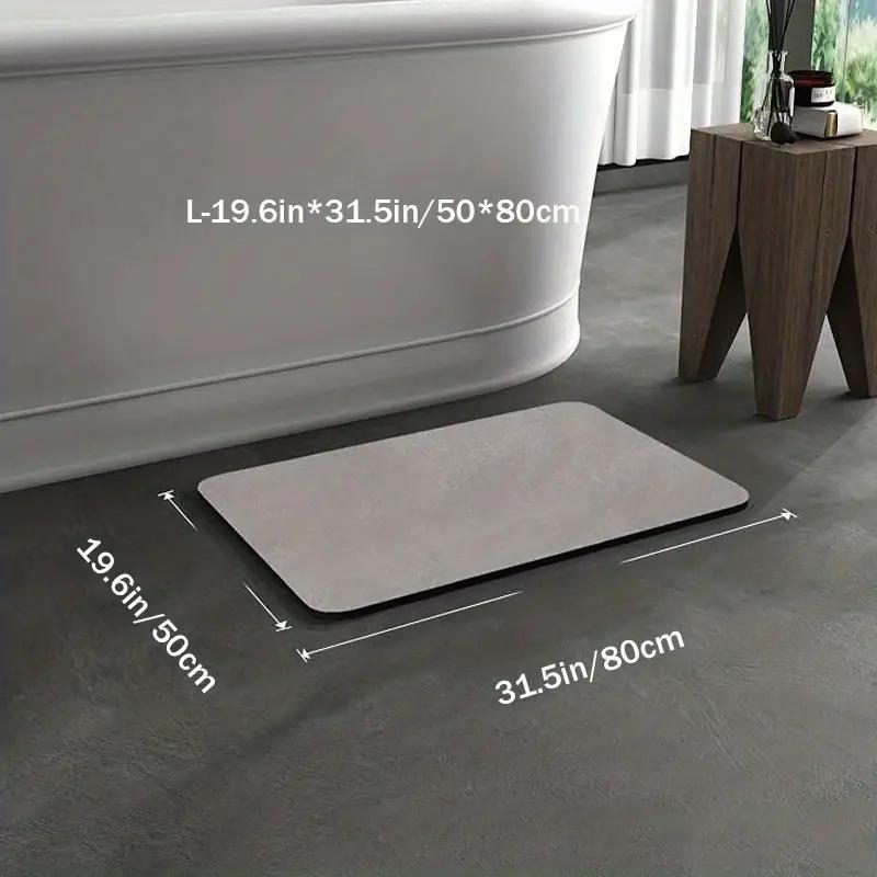 Diatomite Bath Mat, 1 Count Non-slip Quick Dry Bath Mat, Absorbent Bathroom Mat, Bathroom Accessories, Home Supplies 2