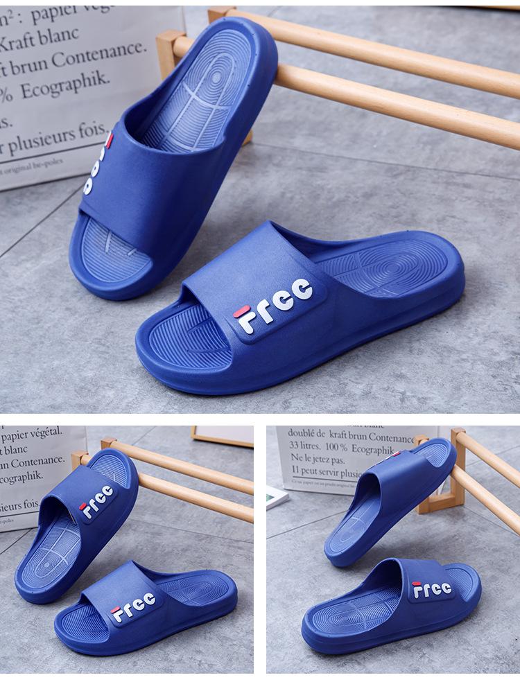 Product Introduction of 2025 New Home Casual and Comfortable Simple Daily Statement Slippers Four Seasons Universal Trendy Men and Women PVC Plastic Slippers 14