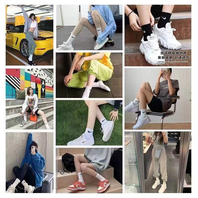 Tất Thể Thao, Đóng Hộp, Dành Cho Nam Và Nữ, Cotton Nguyên Chất, Khử Mùi, Tất Ống, Thích Hợp Cho Mùa Hè, Thích Hợp Cho Học Sinh, Chạy Bộ Và Bóng Rổ, Tất Dễ Phối Đồ 8