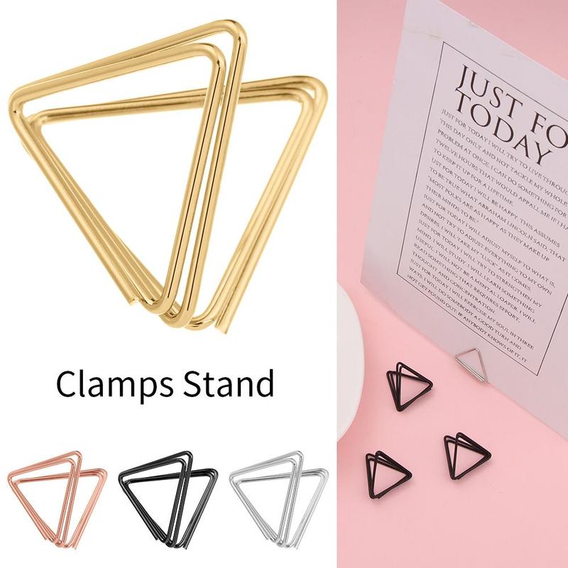 Product Introduction of 1PCS Romantic Metal Paper Clamp Picture Cards Display Stand Wedding Supplies Clamps Stand Table Numbers Holder Photos Clips Place Card 9