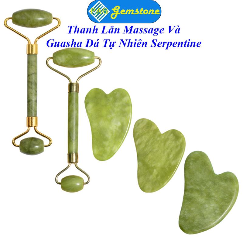 Thanh Lăn mɑssage Mặt Và Guasha Bằng Đá Thiên Nhiên, Dụng Cụ Nâng Cơ Mặt mɑssage, Thanh Lăn Mặt Chăm Sóc Da Mặt Massage Women
