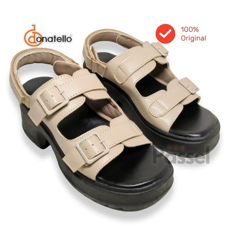 Passel x Donatello Sz 36-40 Sepatu Sandal Wedges Slip On dan Jepit Kasual | PD62711 / PD62712 1