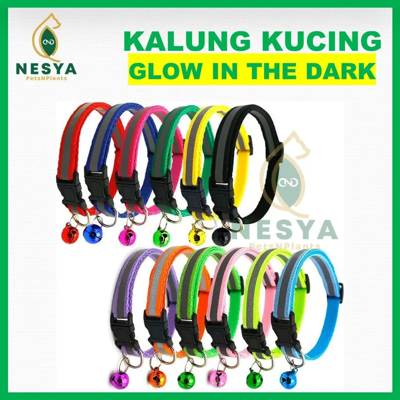 Kalung Kucing Kalung Anjing Glow In The Dark Kalung Hewan Menyala 0