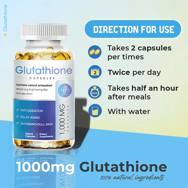 VITA Glutathione & Collagen Capsules for skin whitening 60 Pcs，120 Pcs