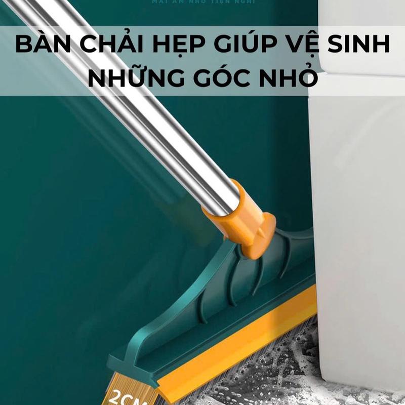 ( Compo 3 ) Cây chà sàn nhà tắm đa năng chổi cọ nhà vệ sinh và gạt nước sàn nhà 2 trong 1