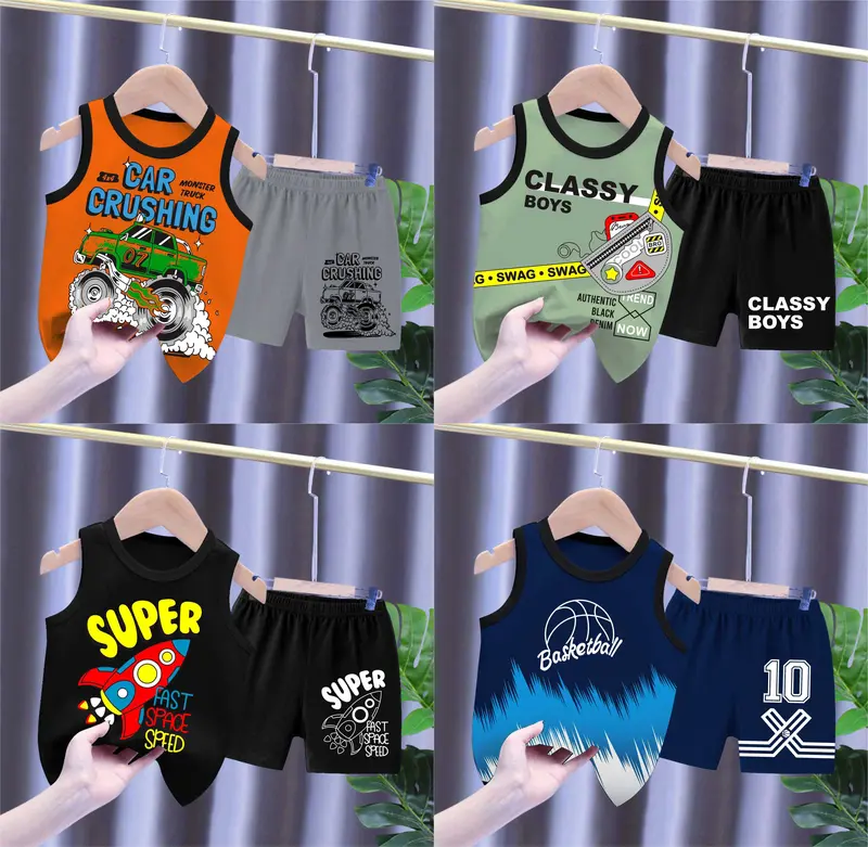 HENZERO / SETELAN SINGLET ANAK COWOK USIA 0-4 TAHUN / SINGLET ANAK COWOK / COD / 0