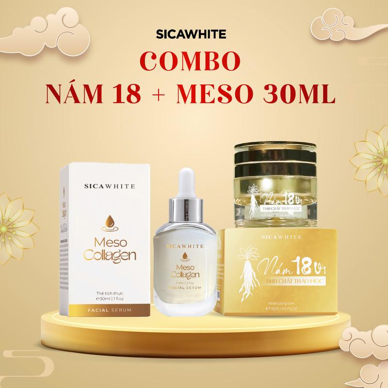 [D11] 1 Kem Nám 18 Vị 15gr + 1 Serum Meso Lớn 30ml