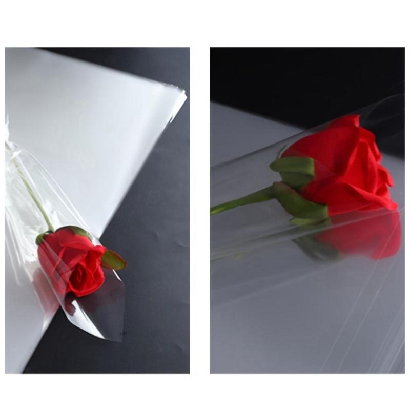Clear Packaging Roll Paper, 1 Roll 45cm Wide 10m Long 2.5mm Thickness Transparent Packaging Paper, Gift Wrapping Paper for Birthday Wedding 4