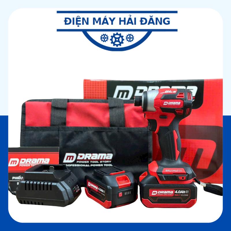 Máy chuyên Vít DRAMA 5668 Phiên Bản TD173 Đỏ Động Cơ Không Chổi Than Chân Pin Phổ Thông M21-4Cm - 4 Cấp Chỉnh Tốc Nhanh Chậm