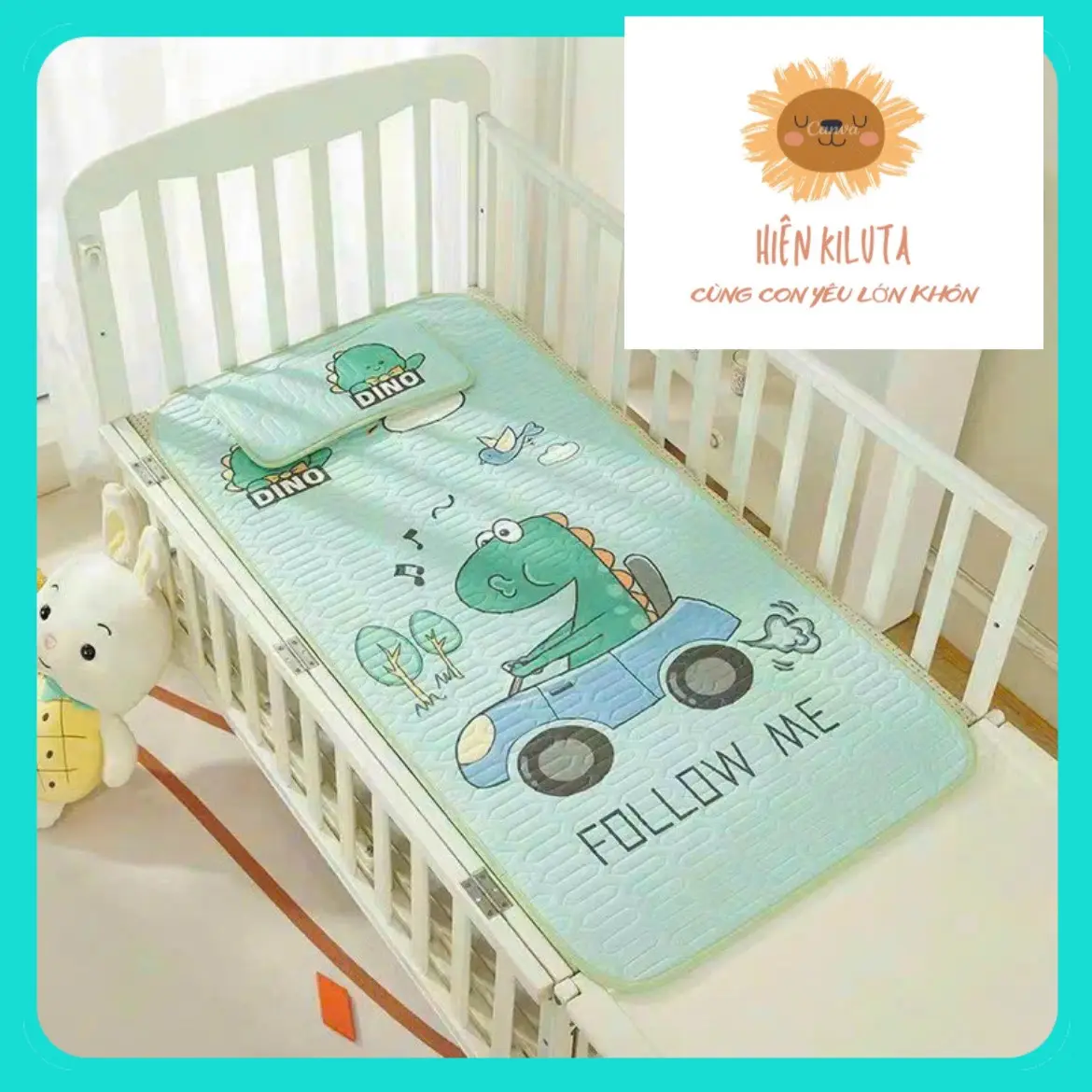 (TẶNG GỐI 59K) Chiếu Điều Hòa Cao Su Non 5D SIZE 60X120 Cho Bé Nằm Nôi Cũi, Nằm Giường Tiện Lợi CHO BÉ SƠ SINH-Hiên kiluta