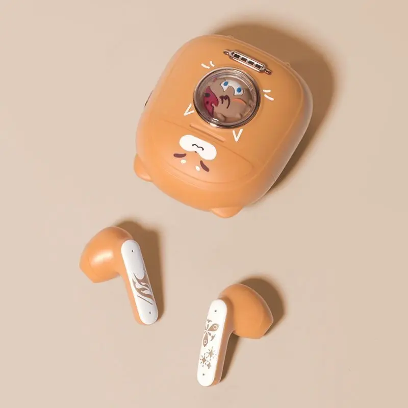 Tai Nghe Bluetooth 5.3 Không Dây Tartaglia, Có Voiceline, Genshin Impact Barbatos Wanderer Xiao Furina, Tai Nghe Nhét Tai, Giảm Tiếng Ồn Độ Trễ Thấp, Chất Lượng Âm Thanh HiFi, Có Quà Tặng Miễn Phí 4