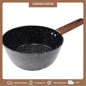 Milk Pot atau Panci Susu Rebus 16, 18, 20, 22, 24 Cm / Panci Anti Lengket Pan Kuah Masak Goreng I PB-123