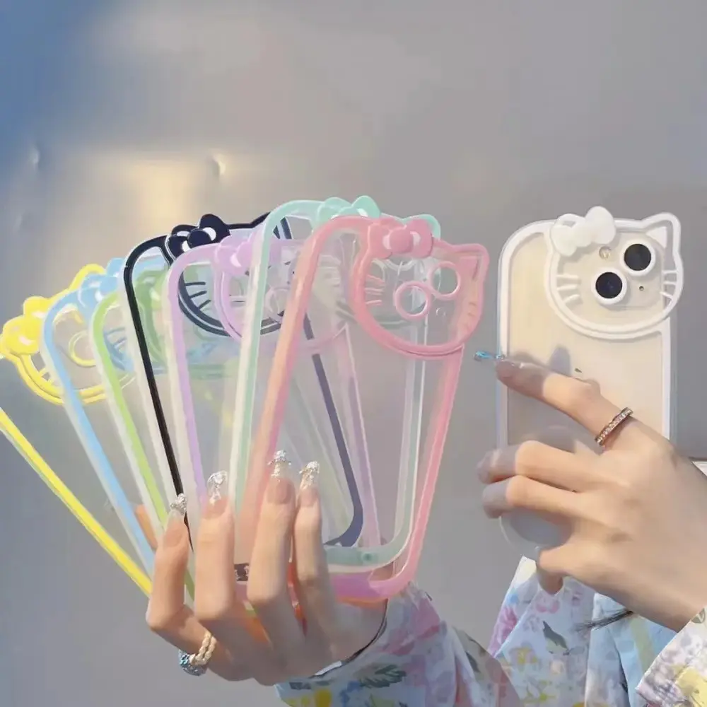 Ốp Điện Thoại Chống Sốc Toàn Thân Trong Suốt, Có Viền Đầy Màu Sắc, Thích Hợp Cho iPhone 15, 14, 13, 12, 11, Pro Max, Mini, X, XS Max, XR, 7, 8 Plus Phụ Kiện Case