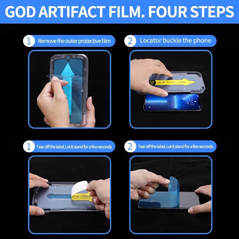 Product Introduction of Anti Spy Privacy Protection Tempered Glass Screen Protector Film For iPhone 15 14 13 12 11 Pro Max 15 14 Plus 13 12 Mini 7 8Plus Full Cover With Lazy Film Artifact Protective Smartphone 48