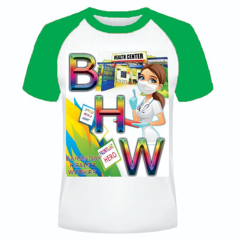 BHW T-Shirts Full Sublimation Women TShirts Barangay Health Worker ...