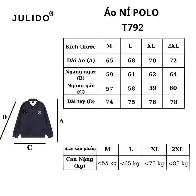 [ DEAL MỞ BÁN ](Form Rộng) Áo polo Sweater JULIDO nam nữ vải nỉ lông cáo form rộng unisex 8