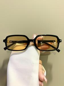 Gafas de sol unisex con montura rectangular vintage, gafas de sol casuales de moda para uso diario, accesorios de moda para actividades al aire libre