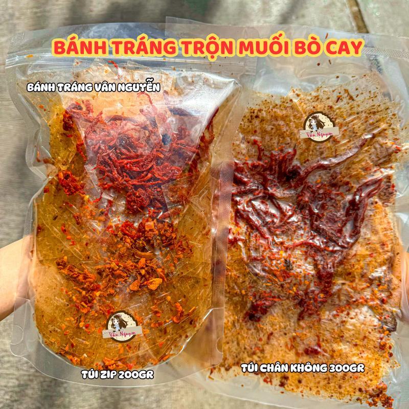DEAL LIVESTREAM Bánh Tráng Trộn Muối Bò Cay Ăn Vặt. Bánh Tráng Vân Nguyễn Food Snack