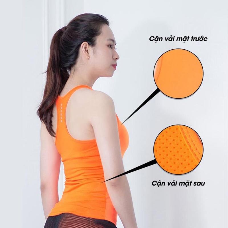 Áo ba lỗ thể thao nữ cao cấp ABL01 cho tập gym, yoga, zumba, aerobics, chạy bộ Thun Sport