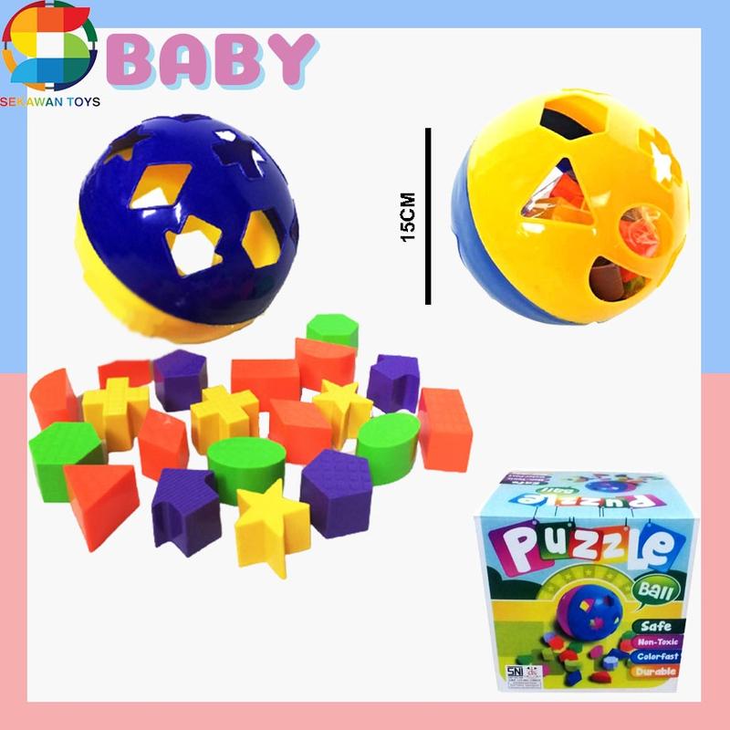 SORTING PUZZLE/ ball puzzle / puzzle bola/ puzzle kubus/ maian edukasi/ mainan sorting bentuk [1010] 0