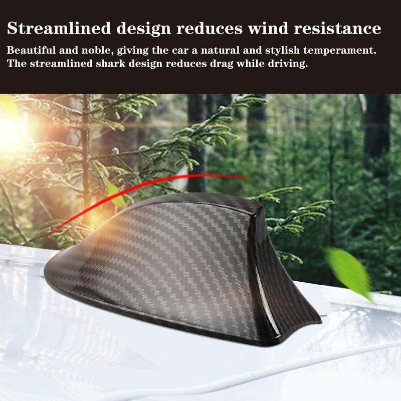 Product Introduction of 1 Pcs Car Shark Fin Day Shark Fin Antenna Signal Radio Painted Practical Carbon Fiber Efficient O1I6 18