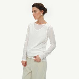 Cotton Spun Two-Piece Drawstring Knit Top – Lightweight & Versatile