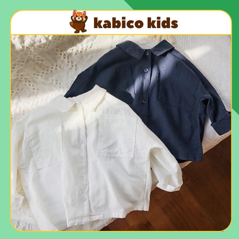 Size dưới 28kg Áo Sơ Mi Dài Tay Cho Bé Trai Và Bé Gái_T7