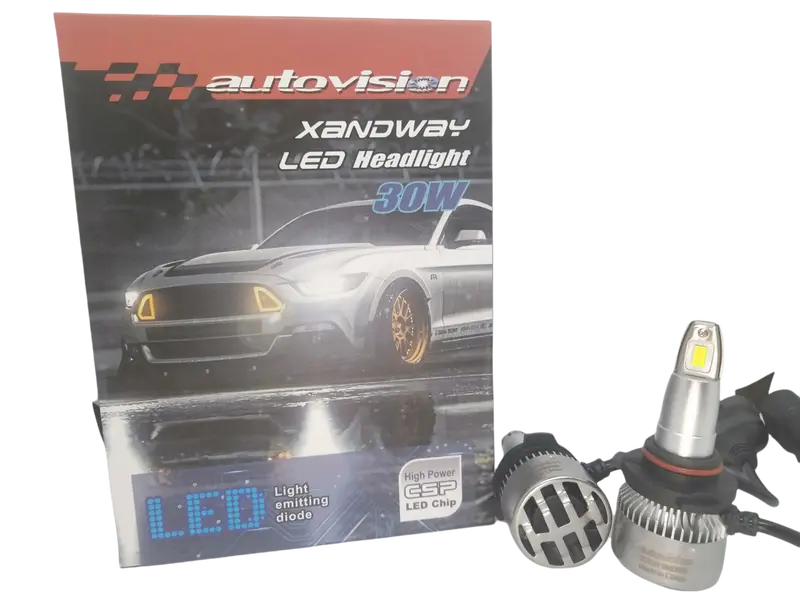 Lampu Mobil LED AUTOVISION XANDWAY 6000K Putih Socket H4 Hi/Lo H11 HB3 HB4 Car 5