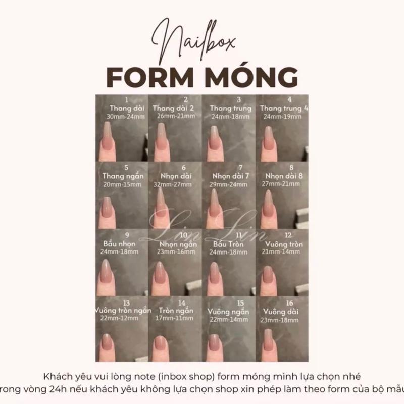 Nailbox thiết kế thủ công phối 3 màu thạch yao yao sơn thạch gạo nail box xinh 1