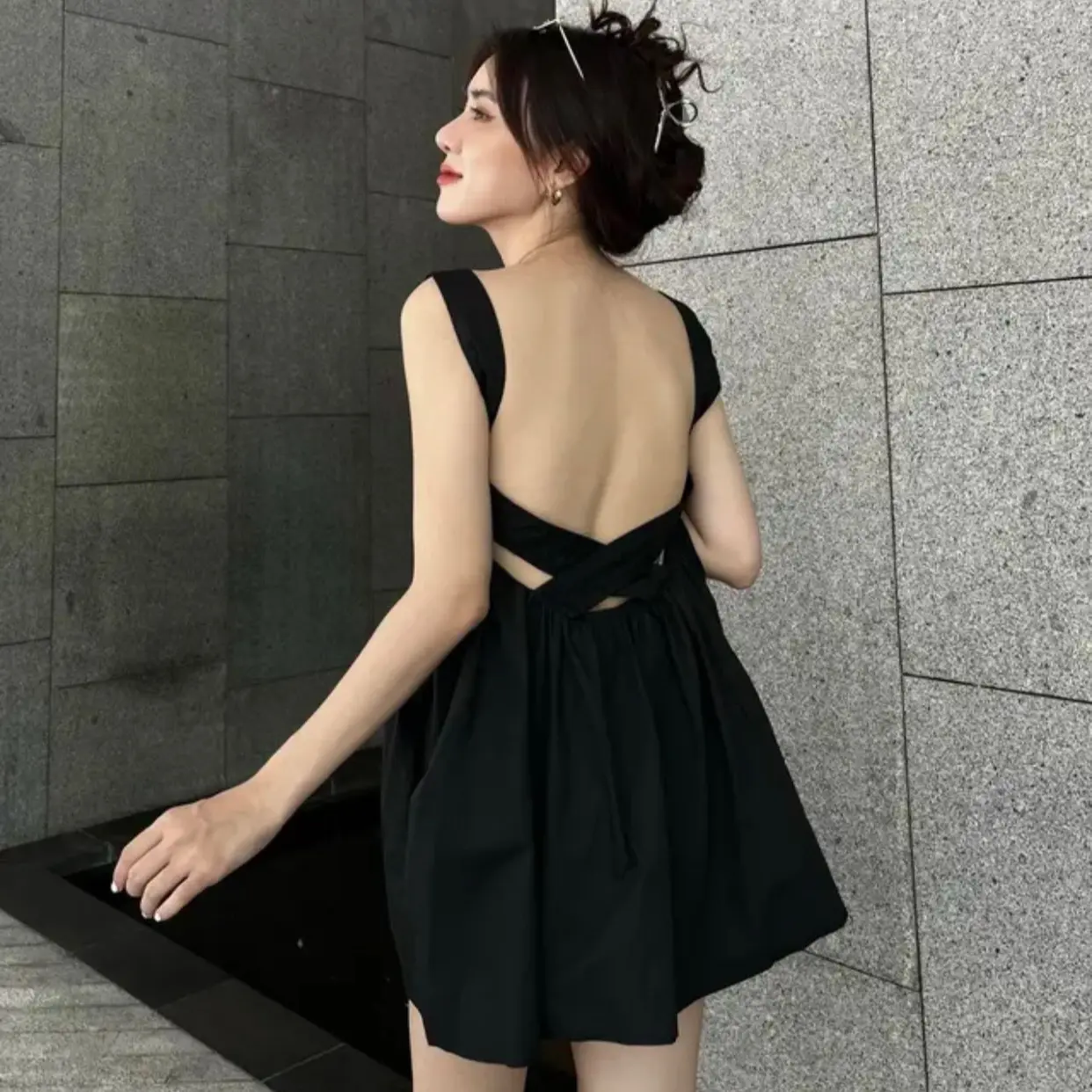 [SALE MẠNH] Đầm chéo lưng