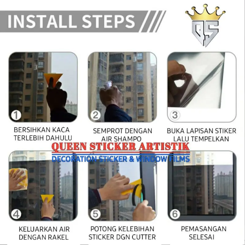 KACA FILM MOBIL ONE WAY SILVER CERMIN SPARTA PREMIUM SUN PROTECTOR BISA UNTUK KACA JENDELA RUMAH 4
