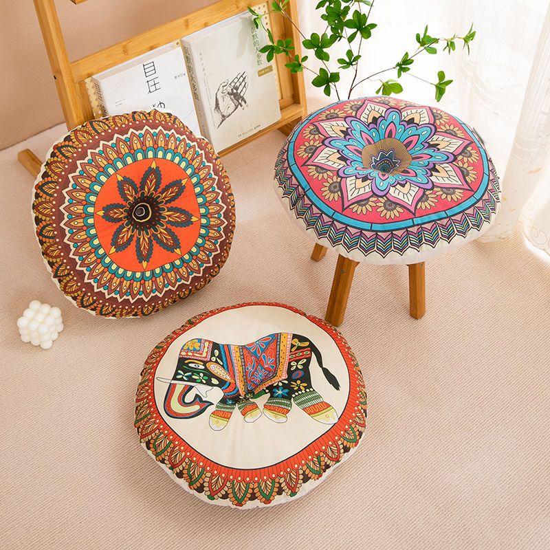Đệm dày, hình tròn, thích hợp cho ghế Futon, sử dụng tại nhà và văn phòng, tất cả các mùa, đệm ghế, mềm mại, thích hợp cho học sinh ngồi, phong cách Người Nổi Tiếng trên Internet 4