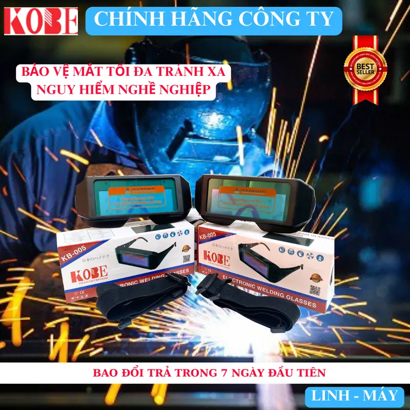 Kính điện tử dùng cho hàn cắt KOBE độ nhạy cao 1