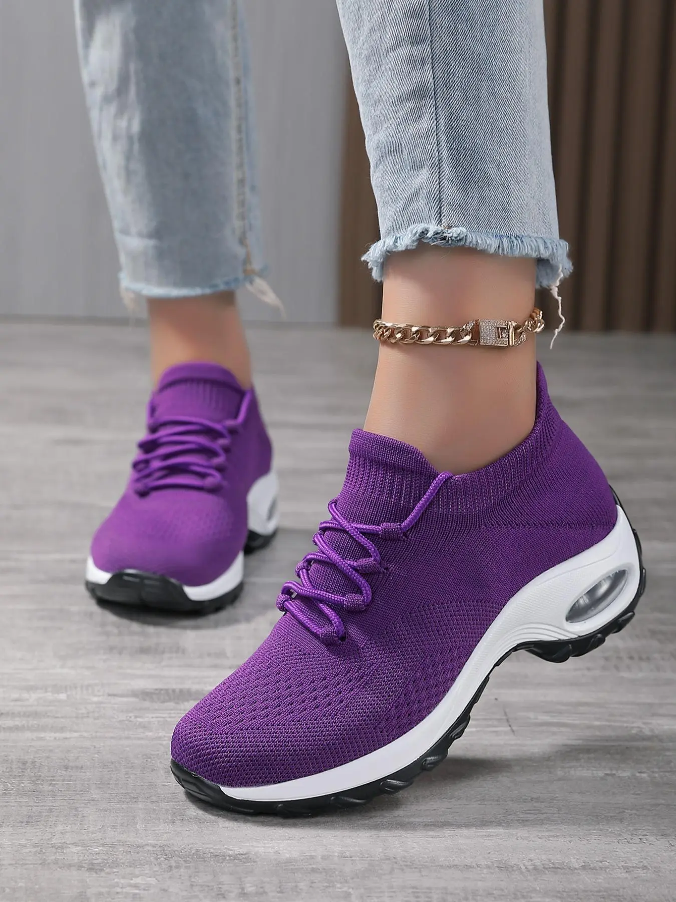 Women's Mesh Breathable Lightweight Running Shoes, Casual Comfortable Sports Shoes, Sporty Running Shoes for Outdoor