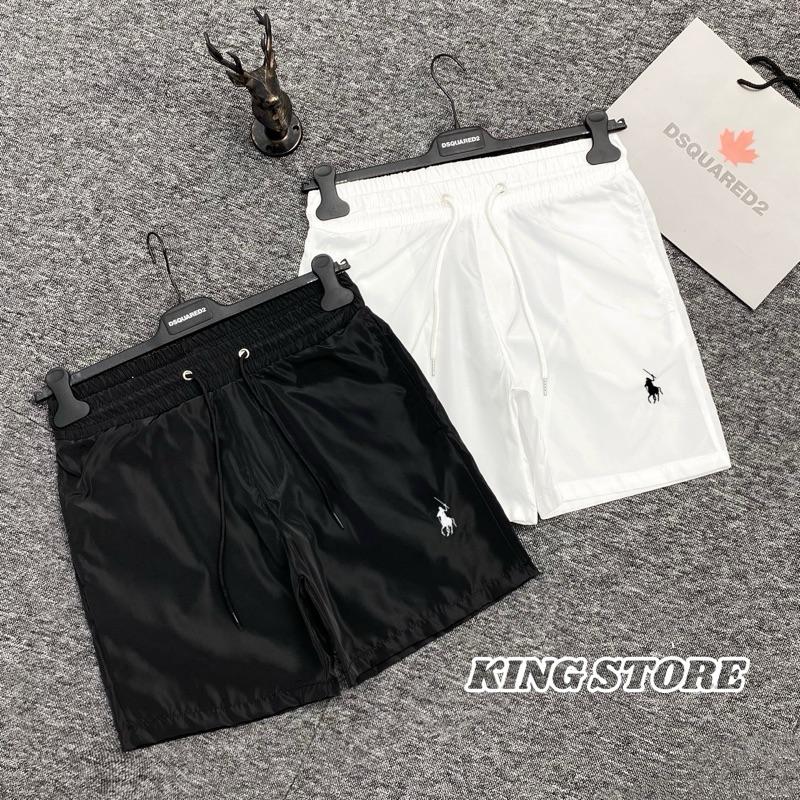 Quần Short Gió 2 Lớp, Thêu Chú Ngựa Bản Đơn Giản Dễ Phối Đồ, Có Dây Rút Căn Chỉnh, Lót Lưới Cao Cấp, Quần Đùi Basic Đi Chơi Phố, Đi Biển Du Lịch Nam Menswear