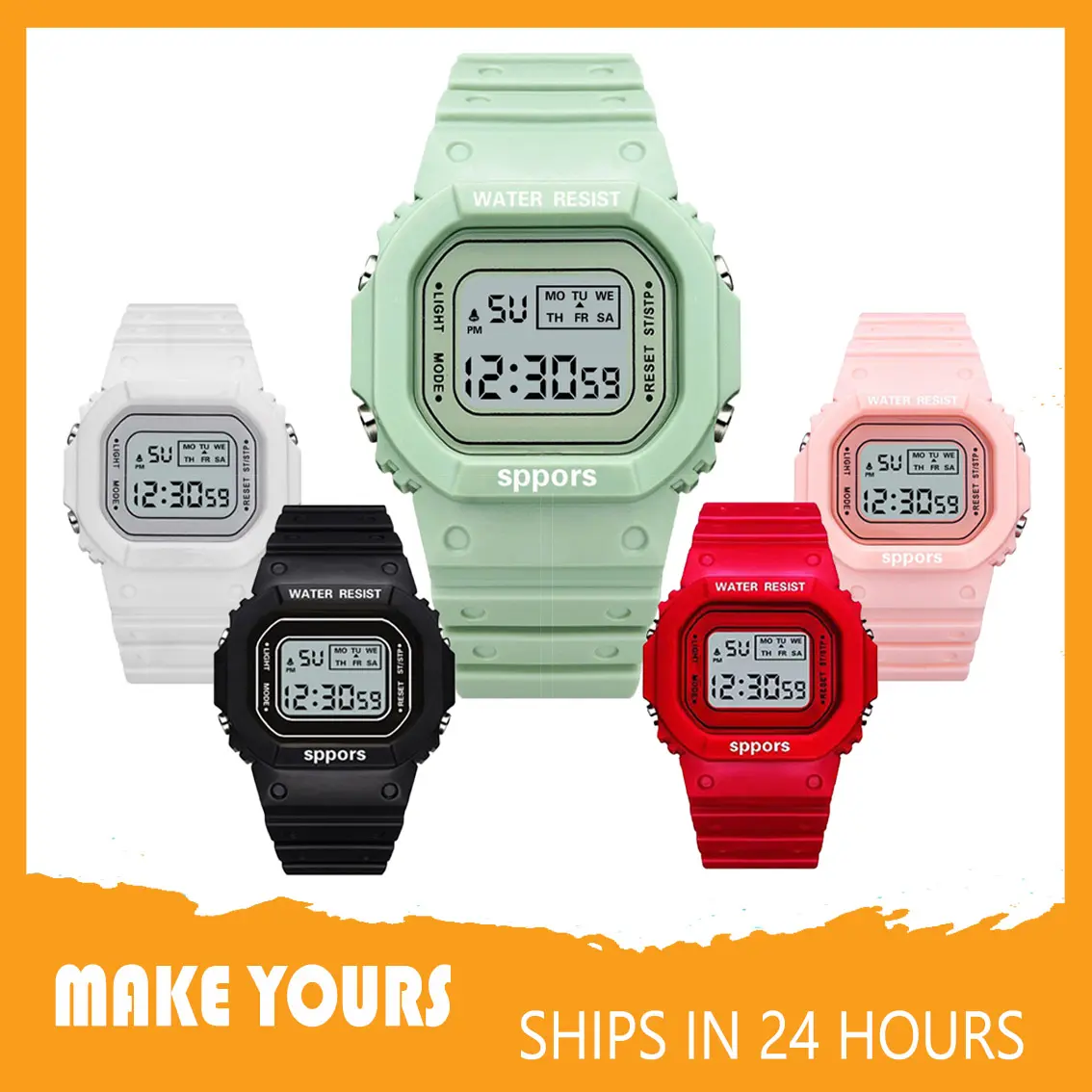 Jam Tangan Budak Digital Sport Watches - Reka Bentuk Moden dan Sporty