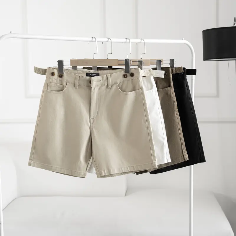 Quần short nam kaki MALADES BELAIRMAN, khóa kéo, sidetab thông minh, vải kaki co giãn - QSKK0102 Menswear Có Túi 1