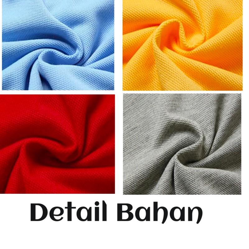 Product Introduction of Kaos Wanita Polo Motif CombiList/Kaos Wanita Polo Lengan Pendek/Kaos Wanita/Kaos Kerah Wanita kaos cewek 38