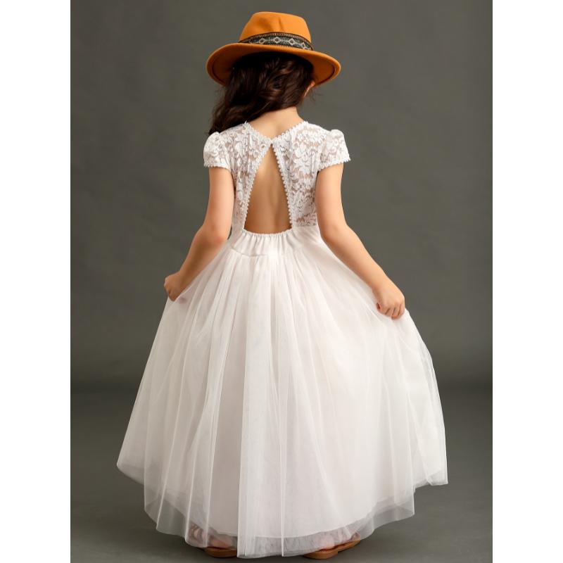 New Style Girl Puffy Lace Wedding Dress Princess High end Backless new-style-girl-puffy-lace-wedding-dress-princess-high-end-backless
