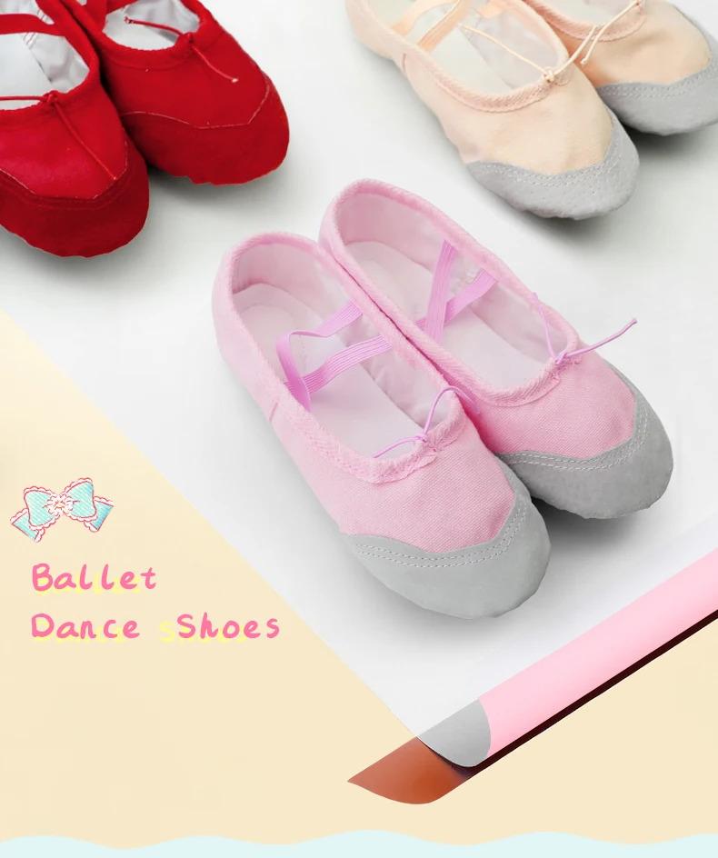 Product Introduction of Kasut Balet untuk Kanak-kanak Perempuan, dengan Tali Serut, Tapak Lembut, Sesuai untuk Tarian dan Dewasa, Kasut Tarian Profesional, Tahan Haus, Tidak licin, Kasut Ballerina 7