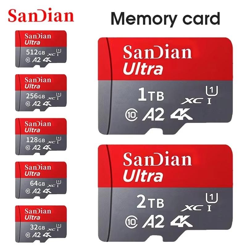 Original Flash Card 128GB Memory Card Large Capacity Micro TF Card 512GB 256GB High Speed SD Cards for PC/Phone/Camera/Mac 1