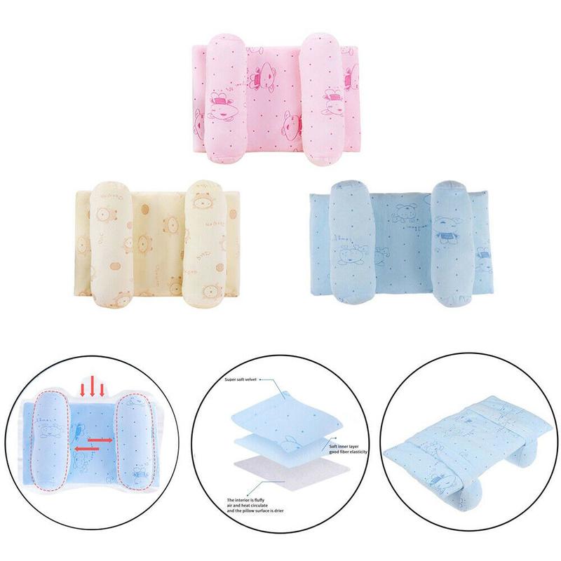 New Sleeping Support Newborn Prevent Head Flat Positioner Baby Pillow Anti-Roll Cushion 1