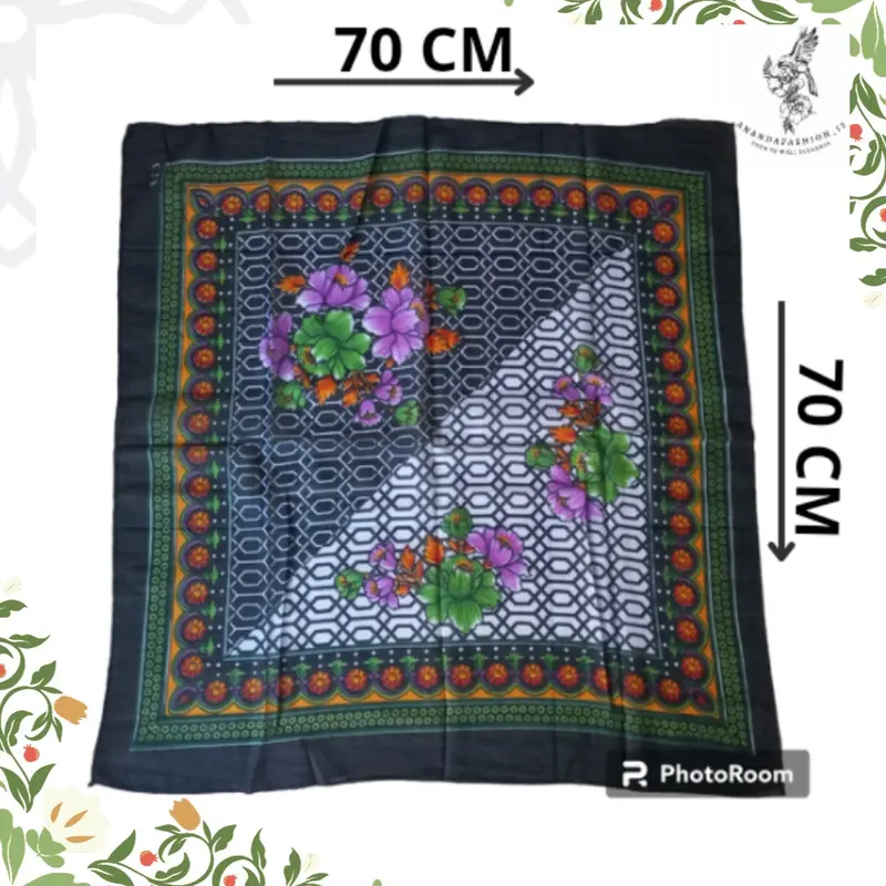 Paket Usaha 12 Pcs Kerudung Segiempat CTS Scarfs Slayer Nenek Jadul Segiempat Kecil Muslim 7