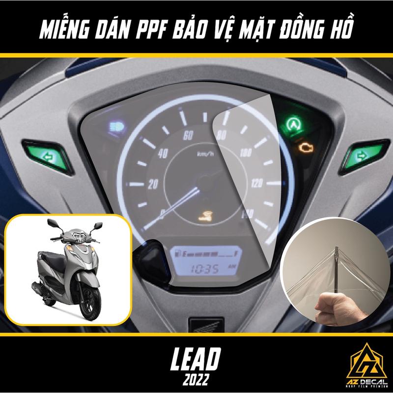 Miếng Dán PPF Mặt Đồng Hồ LEAD 2018-2024 | Film PPF Dán Đồng Hồ Xe Máy Kèm Dụng…