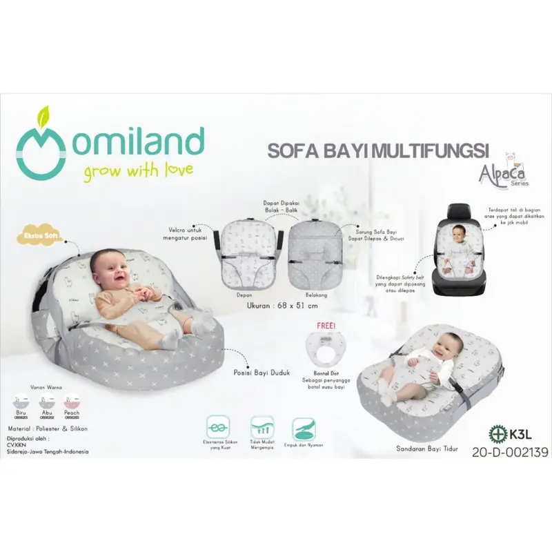 MOMS_Omiland Sofa Bayi //Omiland Sofa Bayi Multi Fungsi Alpaca Series 3