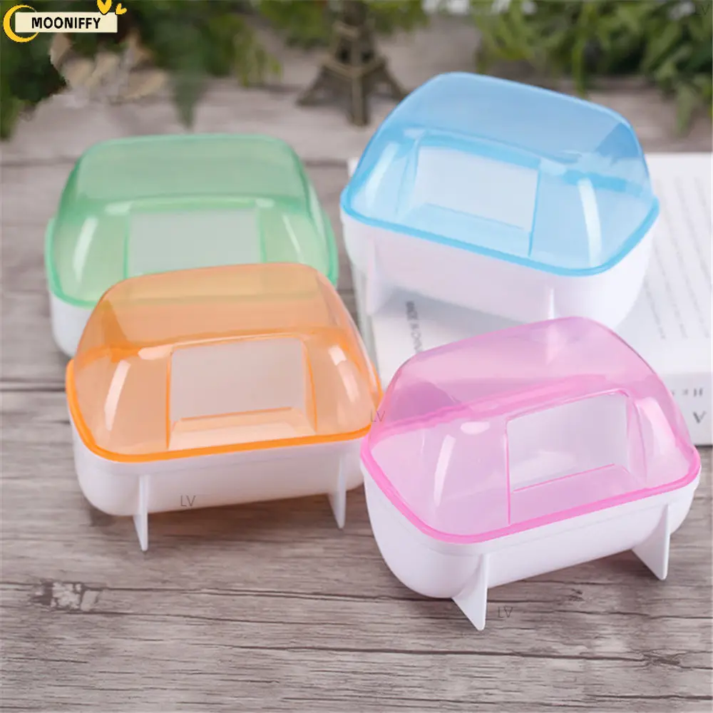 Plastic Pet Sand Bathtub Container Hamster Bathroom Bath Sand Room Sauna Toilet For Small Pet Animals Cage Accessories