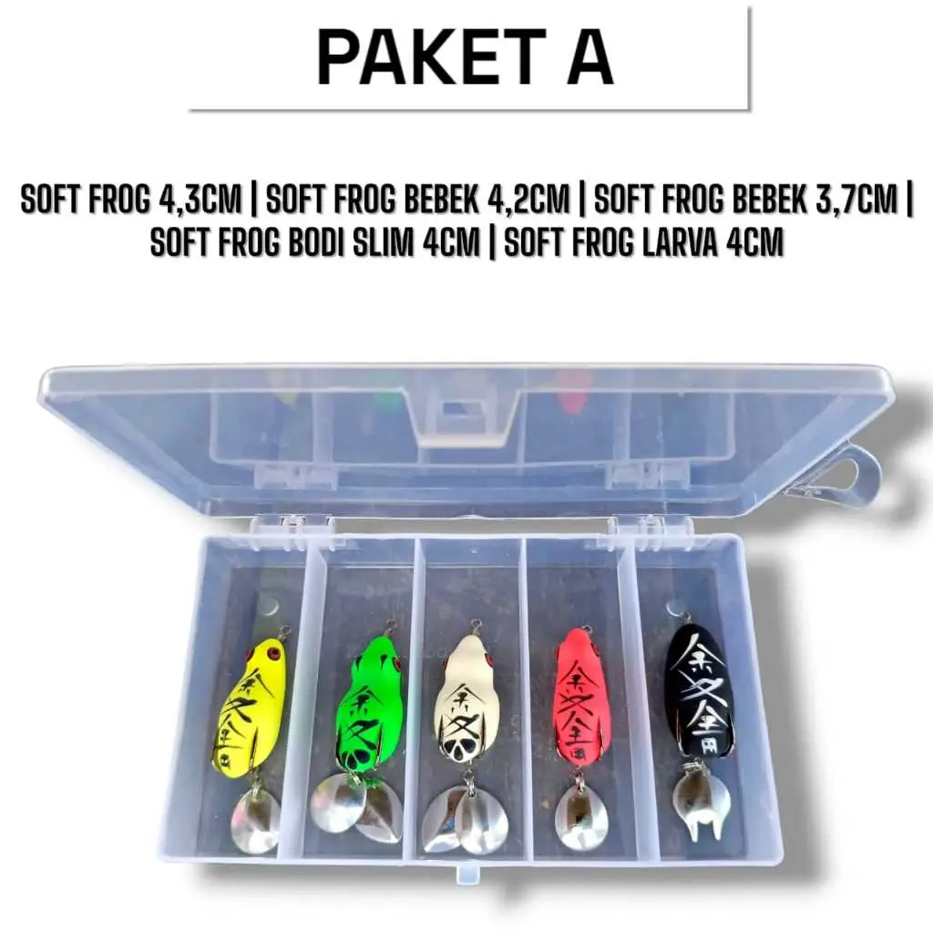 PAKET LENGKAP SEMUA JENIS UMPAN CASTING +BOX